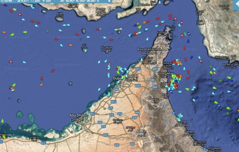 Tankers around Fujairah