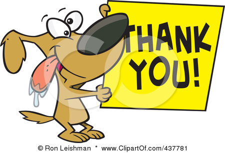 437781-Royalty-Free-RF-Clip-Art-Illustration-Of-A-Drooling-Cartoon-Grateful-Dog-Holding-A-Thank-You-Sign.jpg